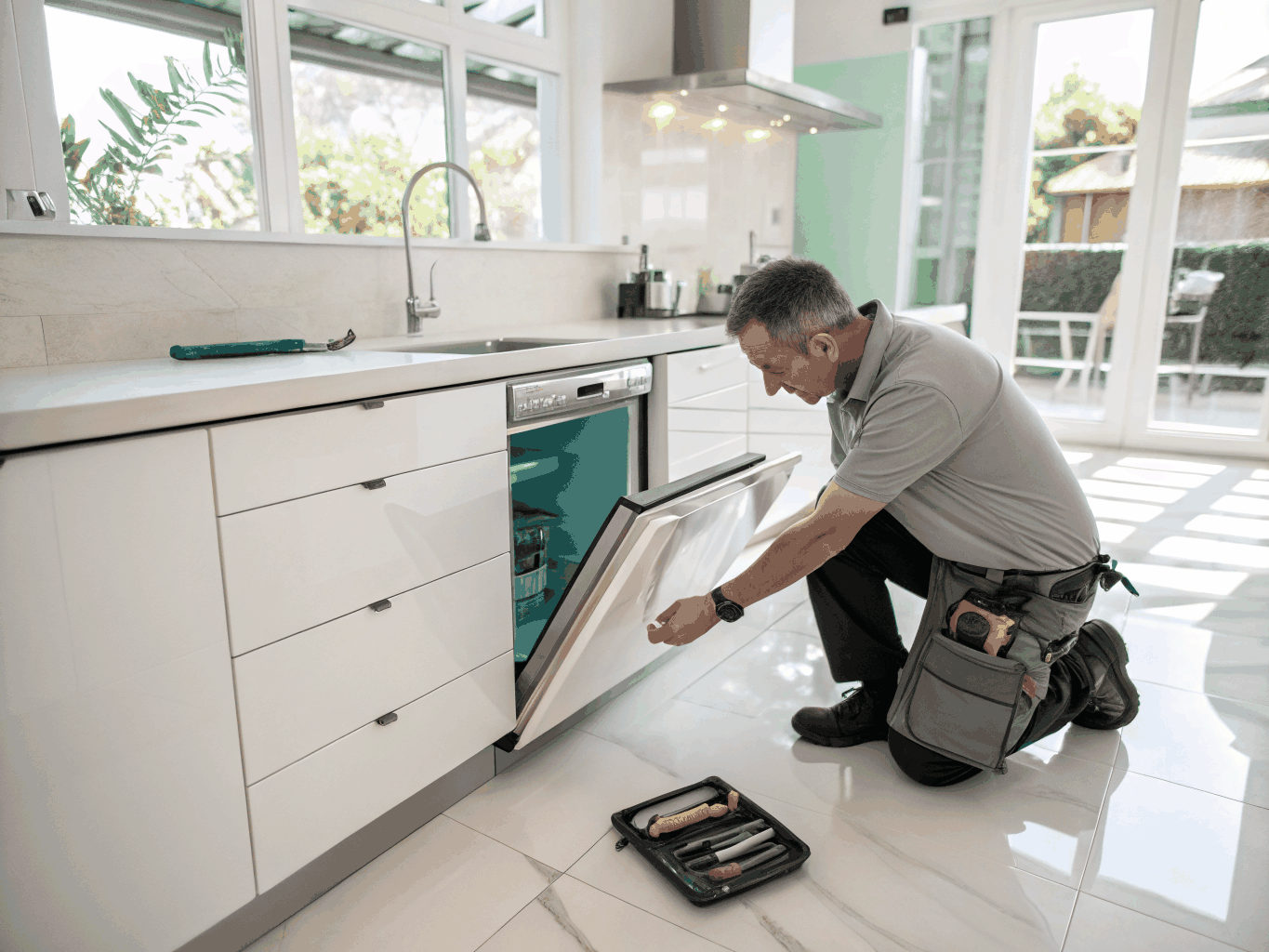 KitchenAid built-in dishwasher repair and maintenance service