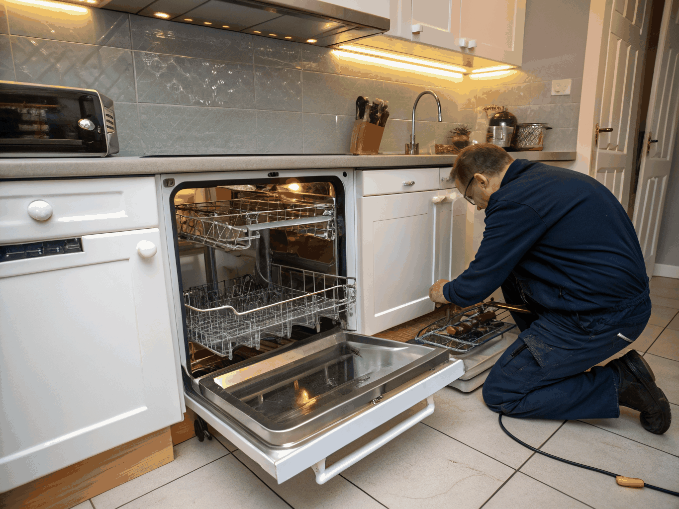 KitchenAid over-the-range microwave repair and hood service